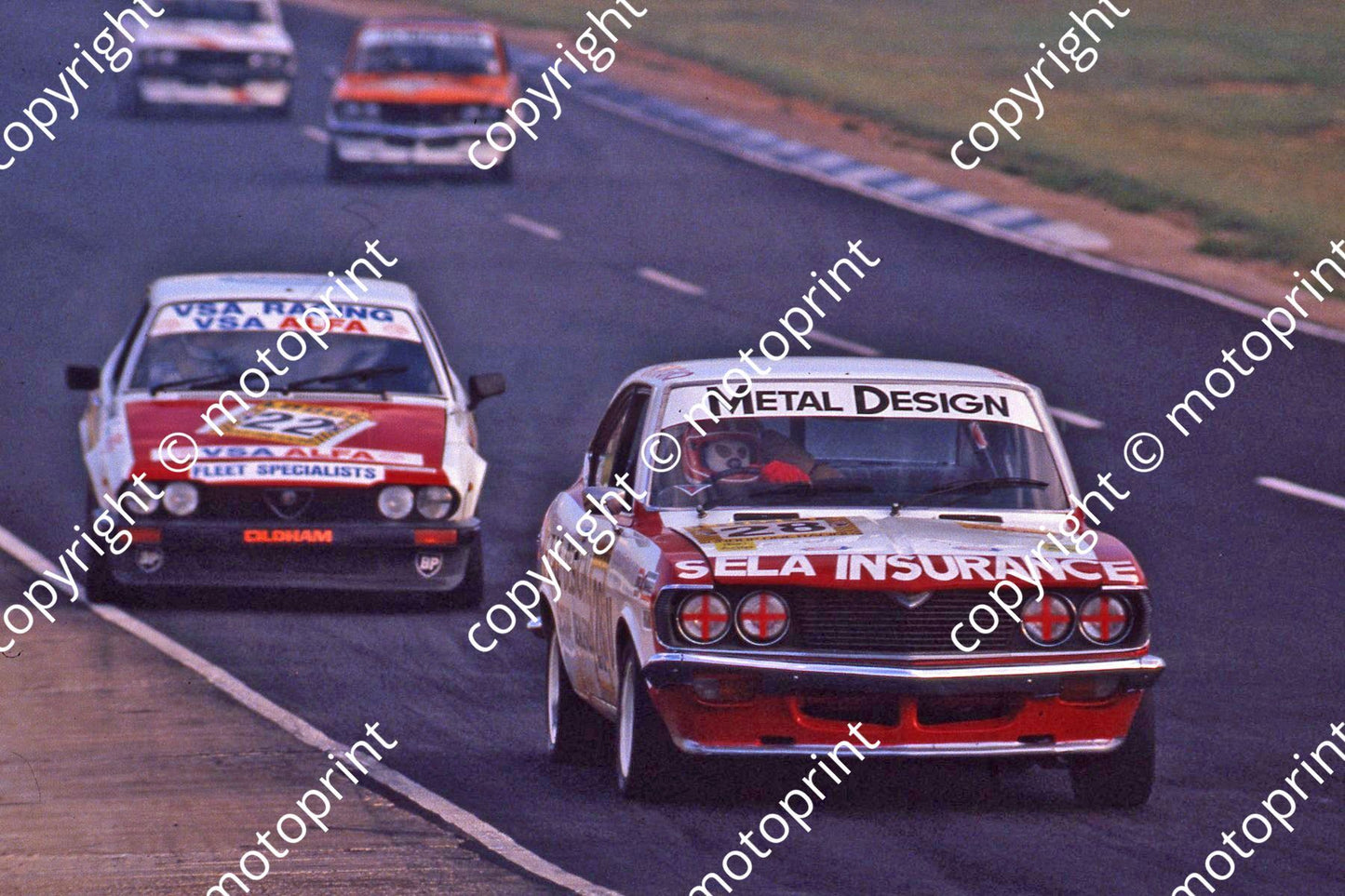 1982 SA GP support Gp 1 U28 Giorgio Cavalieri Mazda 22 Maurizio Bianco Alfa GTV (thanks Roger Swan)