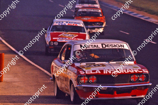 1982 SA GP support Gp 1 U28 Giorgio Cavalieri Mazda 22 Maurizio Bianco Alfa GTV (thanks Roger Swan) (1)