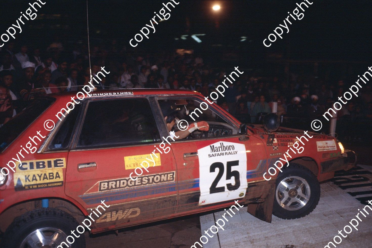 1982 Safari 25 Yoshio Takaoka, A Bell Subaru leone 4WD (courtesy Roger Swan) (3)