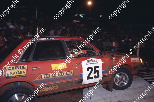 1982 Safari 25 Yoshio Takaoka, A Bell Subaru leone 4WD (courtesy Roger Swan) (3)