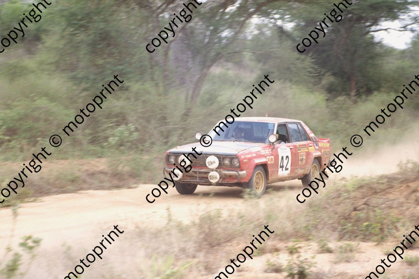1982 Safari 42 Mahesh Patel, Sivish Patel Nissan 160J (courtesy Roger Swan)