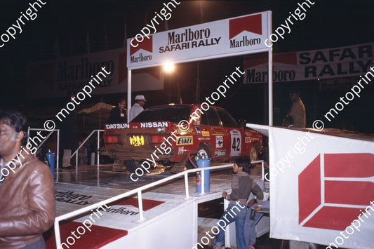 1982 Safari 42 Mahesh Patel, Sivish Patel Nissan 160J (courtesy Roger Swan) (318)