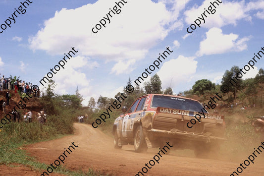 1982 Safari 8 Jayant Shah, Aslam Khan Nissan 160J (courtesy Roger Swan) (3)