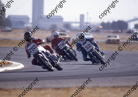 1982 Welkom Elna 785 H de Leeuw Suzuki 750 786  Keith Agliotti Kawasaki 750 52...... (Colin Watling Photographic) (40)