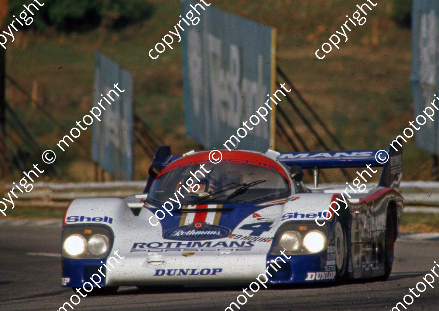 1982 9 hr 4 Porsche 956 Derek Bell, Vern Schuppan (Colin Watling Photographic) (117)