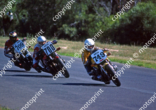 1982 Killarney MC 749 Jamie Thomas Suzuki 700 John Clark Honda 709 Jimmy Rodger Yamaha (Colin Watling Photographic) (1)