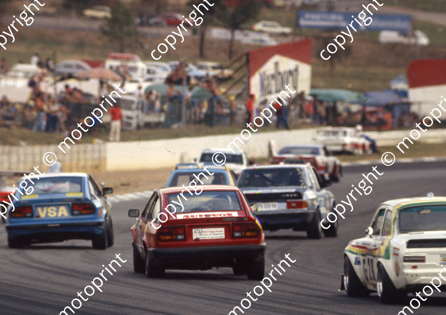 1982 Kya 9 hr 40 M Bianco, S Damseaux blue Alfa, 39 Parsons, Pickering red Alfa 28 Duckham Willis Escort (courtesy Roger Swan) (20)
