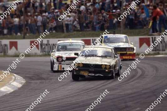 1982 Kya 9 hr 40 Maurizio Bianco, Serge Damseaux Alfa GTV6, 28 Pat Duckham Meredith Willis Escort (courtesy Roger Swan) (32)