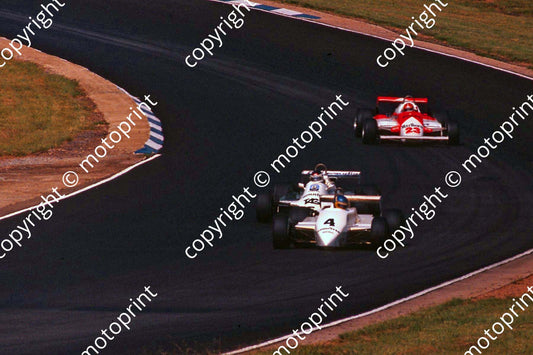 1982 SA GP 4 Slim Borgudd Tyrrell 011 5 Reutemann FW07C 23 Giacomelli (thanks Roger Swan)