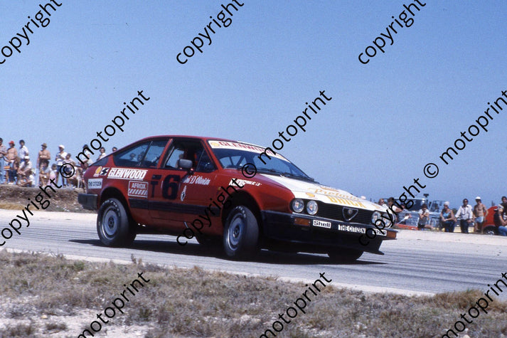 1983 Aldo 15 Jan Gp 1 T6 Abel D'Oliveira Alfa GTV6 (courtesy Roger Swa ...