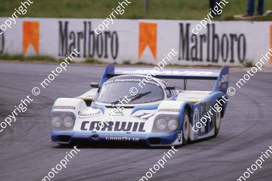 1983 Castrol 1000 11 Thierry Boutsen, David Hobbs, Desire Wilson Porsche 956 (courtesy Roger Swan) (4)