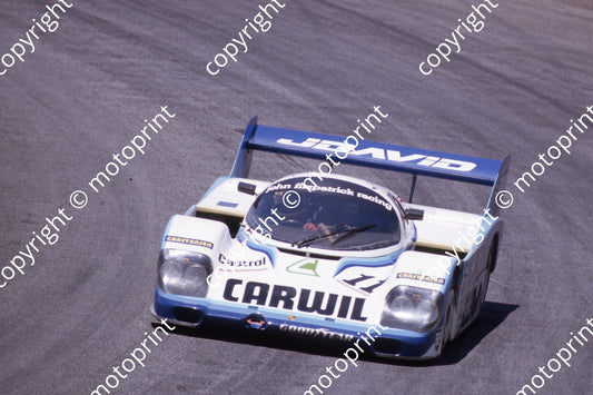 1983 Castrol 1000 11 Thierry Boutsen, David Hobbs, Desire Wilson Porsche 956 (courtesy Roger Swan) (8)