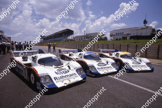 1983 Castrol 1000 1 2 3 Rothmans Porsche team (courtesy Roger Swan) 319 (1)