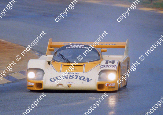 1983 Castrol 1000 14 rain Jonathan Palmer Jan Lammers Porsche 956 scanned 20x30cm size (courtesy Roger Swan)(1)