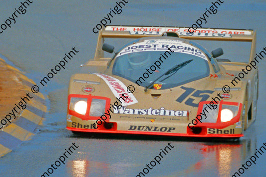 1983 Castrol 1000 15 Siggi Brun Leopold van Bayern Klaus Grogor Porsche 936 scanned 20x30cm size (courtesy Roger Swan)