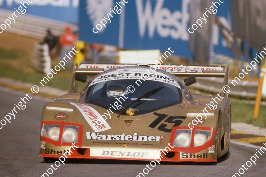 1983 Castrol 1000 15 Siggi Brun, Leopold van Bayern, Klaus Grogor Porsche 936 (courtesy Roger Swan) (14)