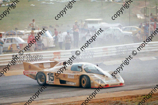 1983 Castrol 1000 15 Siggi Brun, Leopold van Bayern, Klaus Grogor Porsche 936 spin Crowthorne (courtesy Roger Swan) (1)