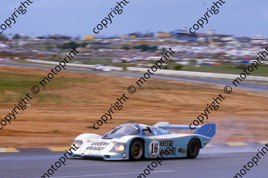 1983 Castrol 1000 16 Sarel van der Merwe, Graham Duxbury, Tony Martin Porsche 956 (courtesy Roger Swan) (1)