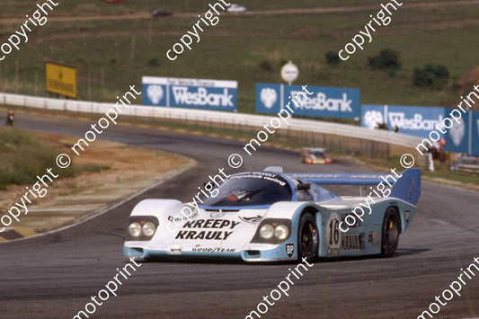 1983 Castrol 1000 16 Sarel van der Merwe, Graham Duxbury, Tony Martin Porsche 956 (courtesy Roger Swan) (12)
