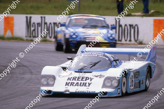 1983 Castrol 1000 16 Sarel van der Merwe, Graham Duxbury, Tony Martin Porsche 956 (courtesy Roger Swan) (2)