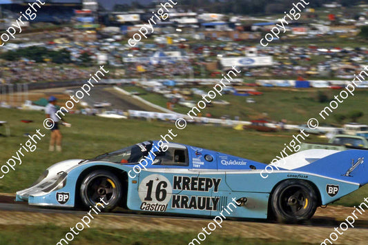 1983 Castrol 1000 16 Sarel van der Merwe, Graham Duxbury, Tony Martin Porsche 956 (courtesy Roger Swan) (23)