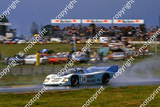 1983 Castrol 1000 16 rain Sarel van der Merwe Graham Duxbury Tony Martin Porsche 956 (courtesy Roger Swan) (1)