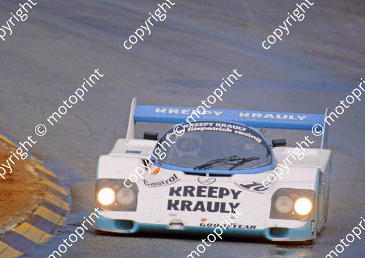 1983 Castrol 1000 16 rain Sarel van der Merwe Graham Duxbury Tony Martin Porsche 956 scanned 20x30cm size (courtesy Roger Swan)(2)