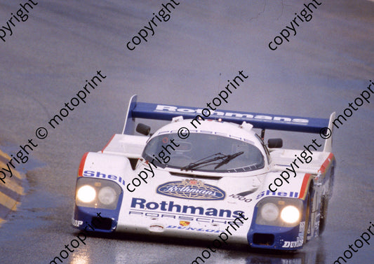 1983 Castrol 1000 1 rain Jackie Ickx Jochen Mass Porsche 956 scanned 20x30cm size  (courtesy Roger Swan)(3)