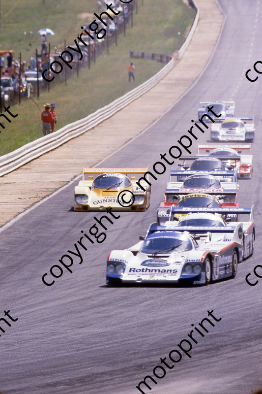 1983 Castrol 1000 2 Bell Bellof 1 Ickx Mass 35 Stuck Grano Sigala 14 Palmer Lammers all Porsche 956s (courtesy Roger Swan) 143