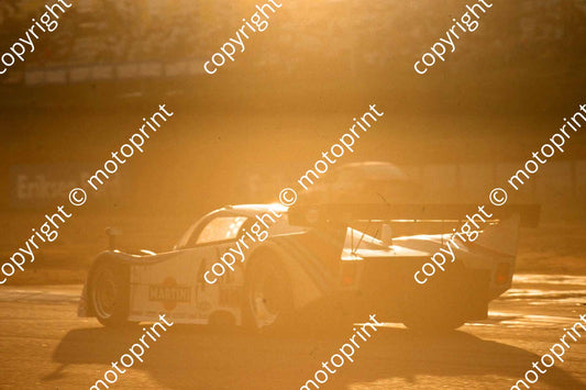 1983 Castrol 1000 4 Riccardo Patrese Alessandro Nannini Lancia LC2 dusk (courtesy Roger Swan) (2)