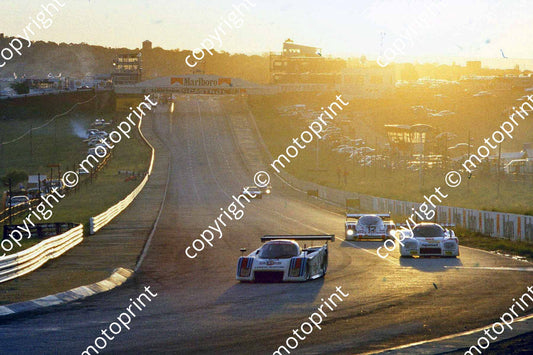 1983 Castrol 1000 4 Riccardo Patrese Alessandro Nannini Lancia LC2 dusk (courtesy Roger Swan) (3)