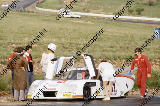 1983 Castrol 1000 52 Nicola Bianco, Fausto Carello Lancia LC1 stopped (courtesy Roger Swan) (1)
