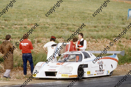1983 Castrol 1000 52 Nicola Bianco, Fausto Carello Lancia LC1 stopped (courtesy Roger Swan) (3)