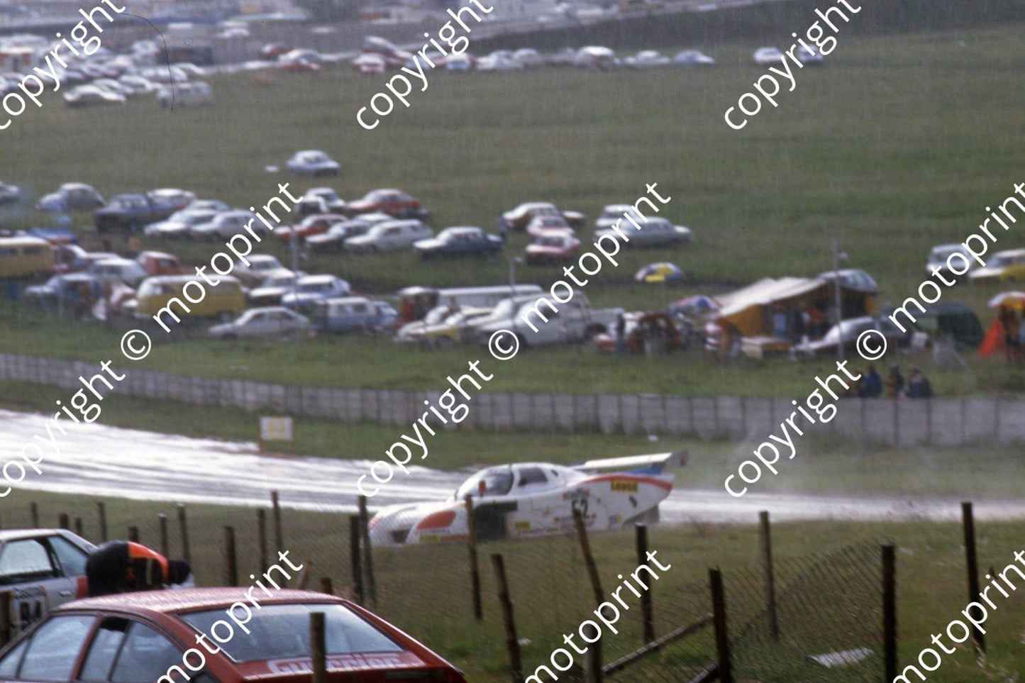 1983 Castrol 1000 52 d rain going off Nicola Bianco, Fausto Carello Lancia LC1 (courtesy Roger Swan) (87)