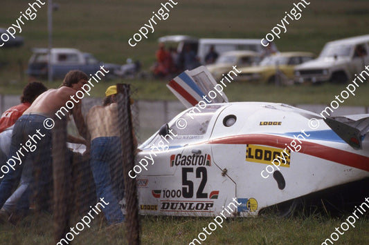1983 Castrol 1000 52 g rain, off at Barbeque Nicola Bianco  Fausto Carello Lancia LC1 (courtesy Roger Swan) (4)