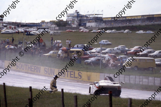 1983 Castrol 1000 52 k rain, off at Barbeque Nicola Bianco  Fausto Carello Lancia LC1 (courtesy Roger Swan) (1)