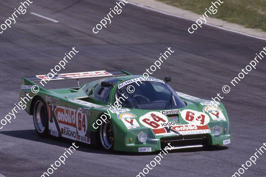 1983 Castrol 1000 64 Carlo Facetti Martino Finotto  Massimo Faraci Giannini Alba (courtesy Roger Swan) 326 (1)