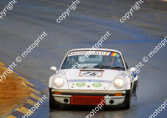 1983 Castrol 1000 75 rain Mario Regusci Olindo Del The Porsche 930 scanned 20x30cm size (courtesy Roger Swan)