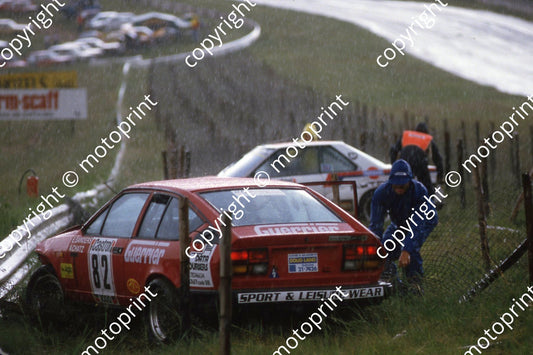 1983 Castrol 1000 82 rain off at Barbeque Arnold Chatz Eric Sanders Alfa 94 Van der Linde Santana Skyline (courtesy Roger Swan) (1)