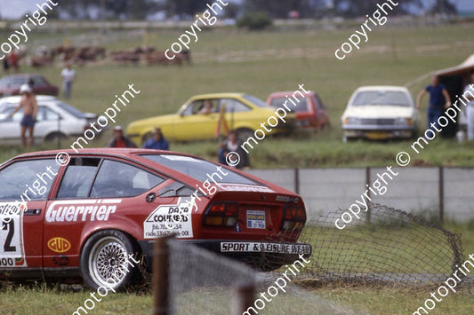 1983 Castrol 1000 82 rain off at Barbeque Arnold Chatz Eric Sanders dragging catch fences (courtesy Roger Swan) (77)