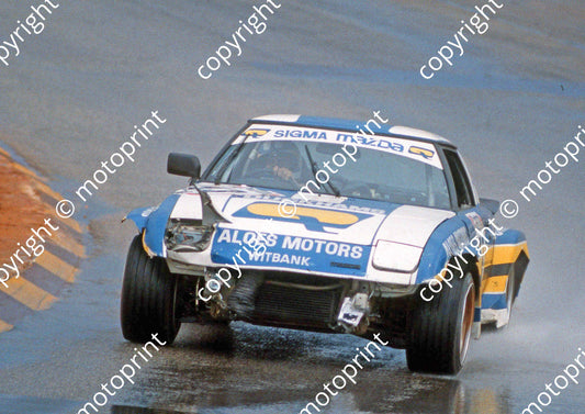 1983 Castrol 1000 93 Ben Morgenrood Willie Hepburn Mazda RX7 scanned 20x30cm size (courtesy Roger Swan) (1)