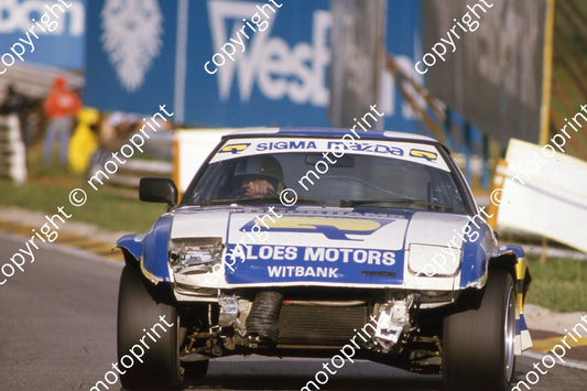 1983 Castrol 1000 93 damaged Ben Morgenrood, Willie Hepburn Mazda RX7 (courtesy Roger Swan) (3)