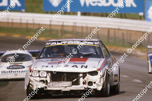1983 Castrol 1000 94 damaged Hennie van der Linde, George Santana Nissan Skyline (courtesy Roger Swan) (1)