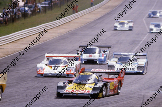 1983 Castrol 1000 Crowthorne top runners 35 8 11 Porsche 956s 5 Lancia LC2(courtesy Roger Swan) 155