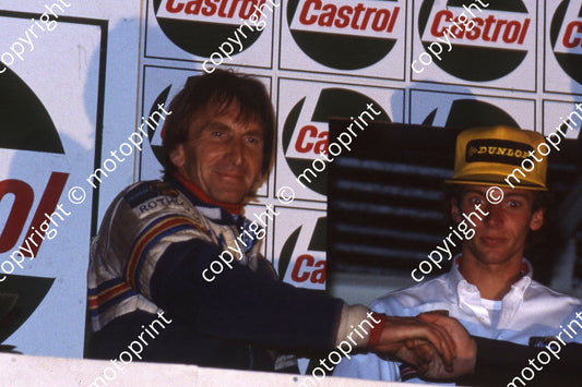 1983 Castrol 1000 podium Derek Bell Stefan Bellof (courtesy Roger Swan) 335