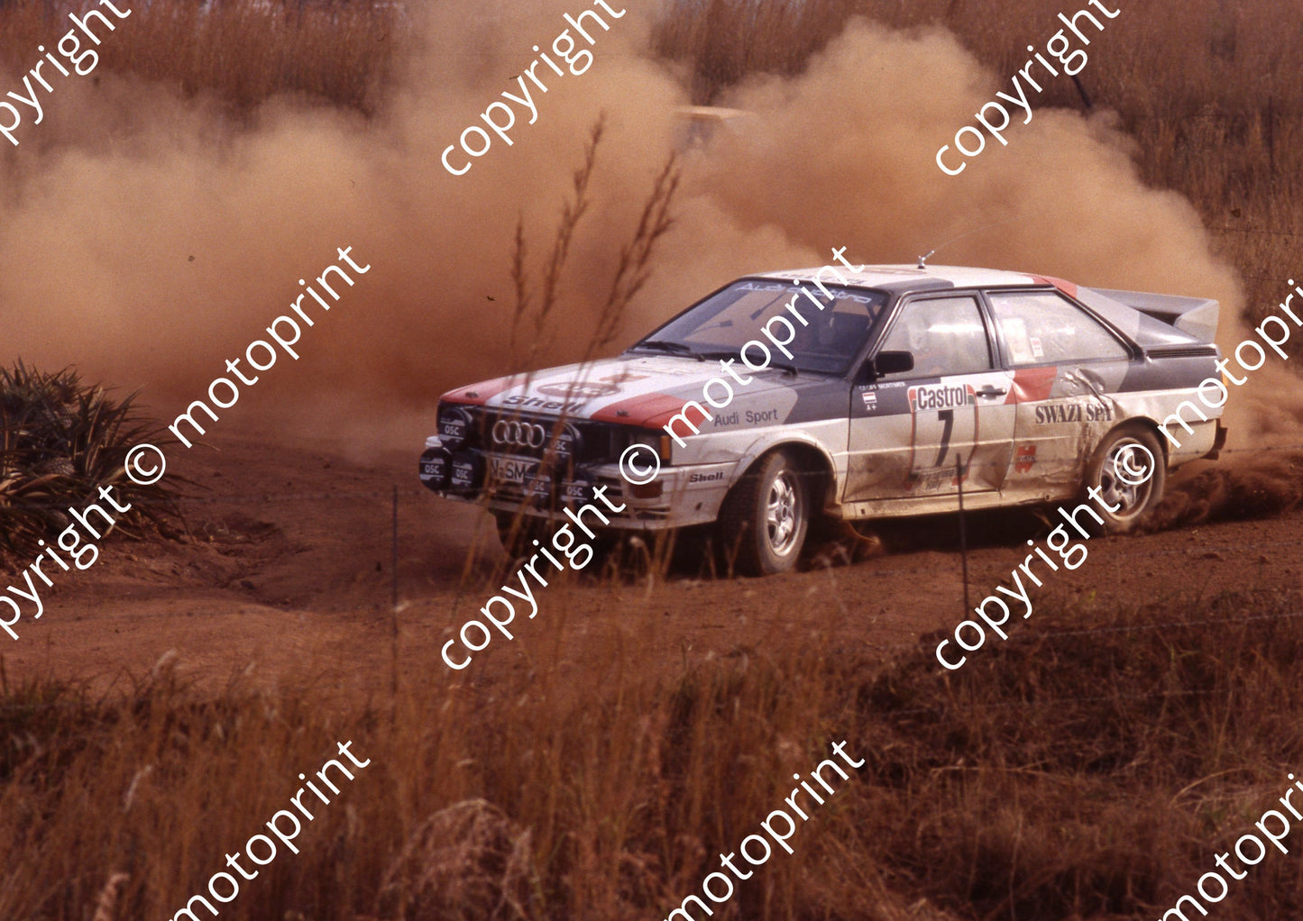 1983 Castrol Intnl 7 Geoff Mortimer Spotti Woodhead Audi Quattro 3rd (courtesy Roger Swan) (1)