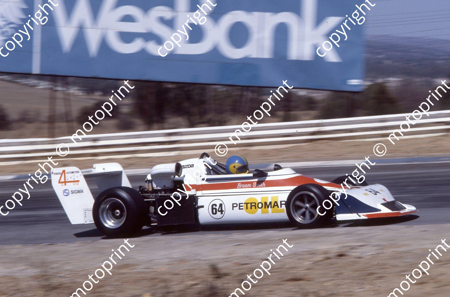 1983 FA Kya 64 Braam Smith March 77B Mazda (permission Malcolm Sampson Motorsport Photography) 1983 Kya FA jpg (7)