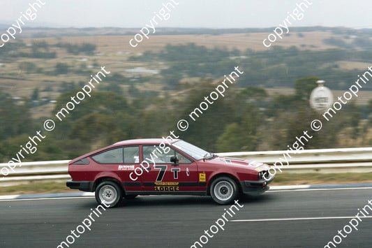 1983 Gp 1 Lodge 2hr T7 Alfa GTV6 Nico Bianco Derek Bell (permission Malcolm Sampson Motorsport Photography) 126