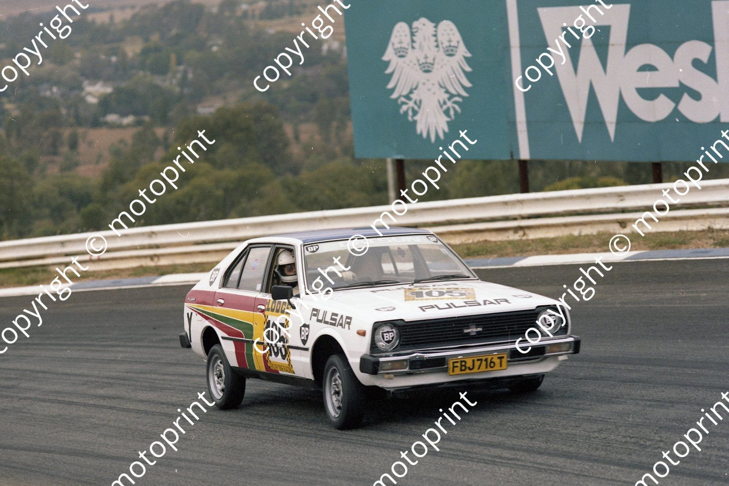 1983 Gp 1 Lodge 2hr Y105 Pulsar Mike Wentzel (permission Malcolm Sampson Motorsport Photography)