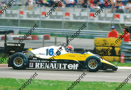 1983 Italian GP (Imola) Eddie Cheever Renault RE40